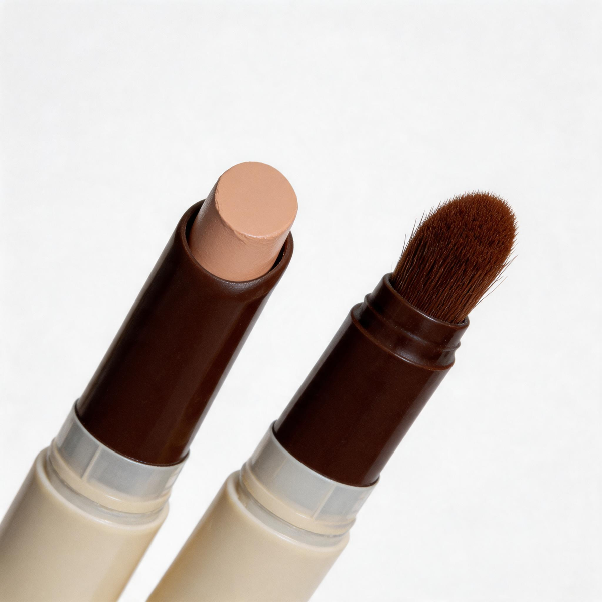 Dual-Ended Color Correcting Concealer Stick with Concealer Brush