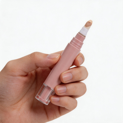 Precision Point-Coating Liquid Concealer Pen with Angled Soft Cushion Brush