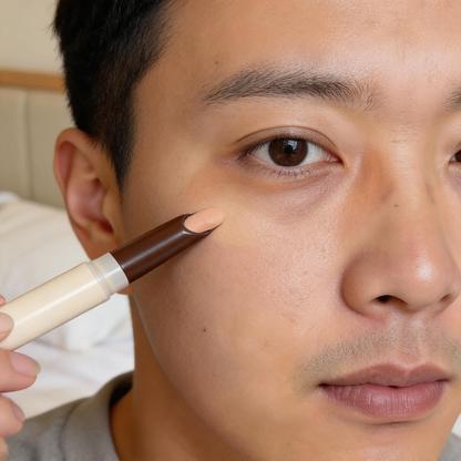 Dual-Ended Color Correcting Concealer Stick with Concealer Brush