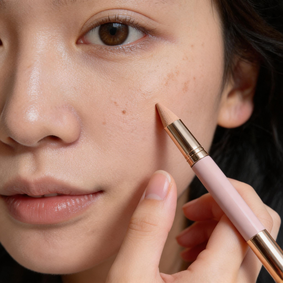 Dual-Ended Precision Wooden Concealer Pencil