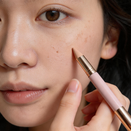 Dual-Ended Precision Wooden Concealer Pencil