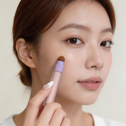 Dual-Ended Soft Focus Flawless Liquid Concealer with Blending Brush