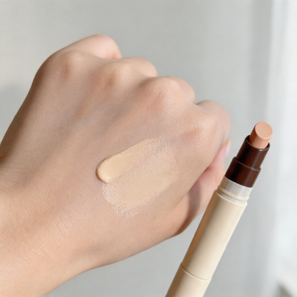 Dual-Ended Color Correcting Concealer Stick with Concealer Brush