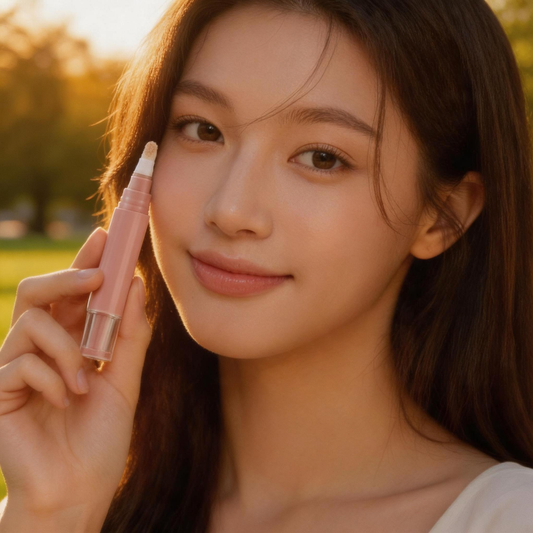 Precision Point-Coating Liquid Concealer Pen with Angled Soft Cushion Brush